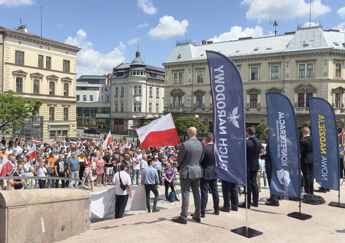 Protestowali przeciw imigrantom