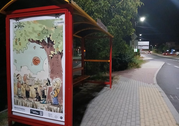 Przystanki zamieniły się w galerie pod gołym niebem