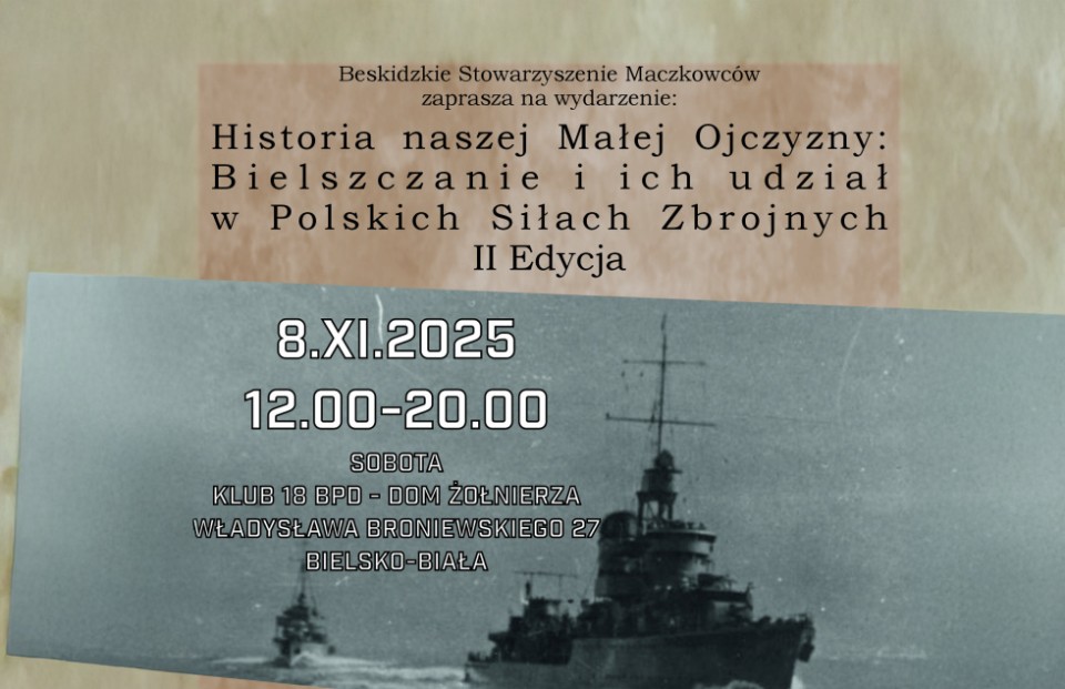 8. listopada w Domu Żołnierza odbędzie się bardzo interesujące spotkanie z historią